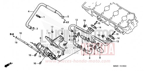 SOUPAPE D'AIR CB600F2 de 2002
